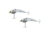 SteelShad Mini, 2 Pack, 1/4 Oz, White Shad, SSL-10078