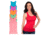 Womens Racerback Tank - 6pk - Hemlock, Radiant Orchid, Scuba Blue, Strawberry Ice, Tangerine, Tomato, Multicolor, Large
