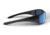 STNGR Ridge Ballistic Sunglasses, Matte Black/Blue Mirror, Large, LC-43O4-RW0G