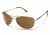 Suncloud Patrol Sunglasses with Gold Frames, Brown Lenses