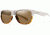 Suncloud Polarized Optics Lowdown Slim Sunglasses-White/Brown-Brown