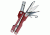 SwissTech Key Ring Multi-Tool 8-in-1, Red STT35000