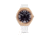 Szanto Icon Frank Stephenson Cosmos Watches, Blue Dial, White Strap, Rose Gold, One Size, IC-FS-9005
