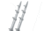 TACO Marine 15' Silver/Silver Outrigger Poles - 1-1/8" Diameter 58990