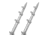 TACO Marine 15' Telescopic Outrigger Poles HD 1-1/2" - Silver/Silver 39135