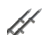 TACO Marine 18' Deluxe Outrigger Poles w/Rollers - Silver/Black 75106