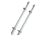 TACO Marine 18' Deluxe Outrigger Poles w/Rollers - Silver/Silver 75105