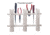 TACO Marine 3-Rod Poly Rod Rack - White 45923