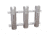 TACO Marine 3-Rod Rack Holder Aluminum/Poly 68776