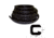 TACO Marine Flexible Vinyl Trim - 1/4" Opening x 1/2"W x 25'L - Black 49551