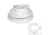 TACO Marine Flexible Vinyl Trim - 1/4" Opening x 1/2"W x 25'L - White 49552