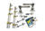 TACO Marine Grand Slam 280 Package w/15' Silver/Gold Poles,2 280 Outrigger Mounts, Premium Rigging kit and Line Caddy 49413