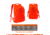 Terrain Tundra Camping Backpack/Daypack, Blaze Orange, 1350 Cubic in, 19238