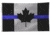 Thin Blue Line Canadian Flag, 3 X 5 Ft, Thin Blue Line - BLUE-CANADA-3X5