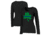 Thin Blue Line Long Sleeve, Women's, Shamrock, Black - STPAT-TBL-WOM-LS-BLACK-XXL