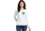Thin Blue Line Long Sleeve, Womens, Shamrock, White - STPAT-TBL-WOM-LS-WHITE-LARGE
