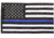 Thin Blue Line Pointview American Flag, 3x5ft, TBL-EMB-3X5