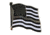 Thin Blue Line Thin Silver Line American Flag Pin, Individual - PIN-TSLAF