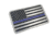 Thin Blue Line Vehicle Emblem - American Flag, Thin Blue Line - EMBLEM-TBL-AMERICAN