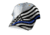 Thin Blue Line Women's Hand Painted Hat - Flag, Thin Blue Line - RC-TBL-HT