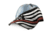 Thin Blue Line Women's Hand Painted Hat - Thin Red Line Flag - RC-TRL-HT