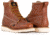 Thorogood Mens American Heritage Wedges 6in Moc Toe, Brown, 10.5/B 814-4200-10.5-B