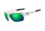Tifosi Optics Elder Sunglasses - Matte White Frame w/Clarion Green,AC Red and Clear Lens 1170101228
