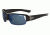 Tifosi Slope Sunglasses - Gloss Black Frame, Smoke Blue/AC Red/Clear Lenses 0030100204