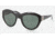 Tory Burch TY7037 Sunglasses 501/71-5522 - Black Frame, Green Solid Lenses