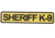 Tru-Spec 5ive Star - Morale Patch, Sheriff K-9, Grey/black 1 3/4 X 8 - 6626000