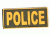 TUFF Products PolicePVC Patch - Velcro Sewn, Ranger Green w/Gold Letters, 4.5x2 P-Police-4.5x2 GNGD