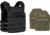 UARM RPC Robust Plate Carrier, Black, Extra Large, w/ 2 SA3U Level III+ UHMWPE SAPI Armor Plates