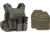 UARM RPC Robust Plate Carrier, Ranger Green, Extra Large, w/ 2 SA3U Level III+ UHMWPE SAPI Armor Plates