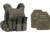 UARM RPC Robust Plate Carrier, Ranger Green, Medium, w/ 2 SA3U Level III+ UHMWPE SAPI Armor Plates
