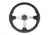 Uflex USA 61813P Steering Wheel Grip With Silver Spokes, Black, NISIDA-B/S