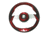 Uflex USA G69481J Grimani 13.8in Steering Wheel With Spokes - Red, Silver, GRIMANI R/S