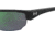 Under Armour Blitzing Sunglasses with Shiny Black Frame and Green Temple Tips with Green to Grey Lens, Medium, UA0012S 7ZJ-Z9