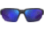 Under Armour Blitzing Sunglasses with Transparent Grey Frame and Blue to Grey Mirror Lens, Medium, UA0012S KB7-W1