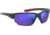 Under Armour Blitzing Sunglasses with Transparent Jet Grey Frame and Violet Blue Gold Tuned Mirror Lens, Medium, UA0012S 268-PC