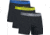 Under Armour Charged Cotton 6inch 3 Pk, Black/black/black grey/yellow/blue Band - 12772790034XL
