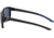 Under Armour Hustle Sunglasses with Shiny Black/Grey Frame and Blue Flash Lens, Medium, UA0005S 807-KU