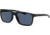 Under Armour Hustle Sunglasses with Shiny Black/Grey Frame and Blue Flash Lens, Medium, UA0005S 807-KU