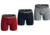 Under Armour UA Charged Cotton 6in Boxer Briefs 3 Pack - Mens, Red, Extra Large, 1363617600XL