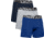 Under Armour UA Charged Cotton 6in Boxer Briefs 3 Pack - Mens, Royal, 3XL, 13636174003X