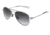 Under Armour UA Getaway M Sunglasses, Gray Gradient Lens, Gloss Silver, One Size Fits Most, UA8600118-921406