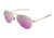 Under Armour UA Getaway M Sunglasses, Pink Mirror Lens, Gloss Rose Gold, One Size Fits Most, UA8600118-941452