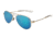 Under Armour UA Getaway M Sunglasses, Blue Lens, Gloss Rose Gold, One Size Fits Most, UA8600118-941461
