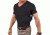 UnderTech Undercover Mens Concealment Holster V-Neck Coolux Shirt,Black,3XL T1275BK-3X