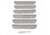Valterra Bug Screen For RV Refrigerator Vent Fits Dometic With 8 1/8in Louver Opening, Pack of 6, A10-1313VP