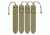 Vanquest Gear 5in MOLLE STICKS STIX 4 Pack, Coyote Tan, Small 99MS5X4-CT